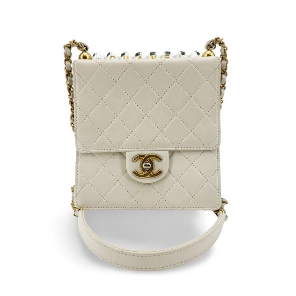 Chanel Chic Pulse Flap Bag White Gold